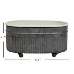Best Pirce 😀 Trough Multi Metal Mini Planter - Foreside Home & Garden 👏 -Planters Sales Store unnamed file 2659