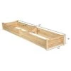 Outlet 🧨 Costway Wooden Vegetable Raised Garden Bed Backyard Patio Grow Flowers Planter 🎉