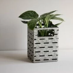 Deals ⌛ Flower Tin Galvanized Metal Planter - Foreside Home & Garden 😉 -Planters Sales Store unnamed file 2682