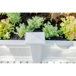 Discount ✔️ Cambridge Rectangular Planter And Ext Kit - White - Vita 😉 -Planters Sales Store unnamed file 2735