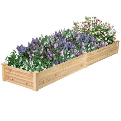 Outlet ๐งจ Costway Wooden Vegetable Raised Garden Bed Backyard Patio Grow Flowers Planter ๐ 9 Outlet ๐งจ Costway Wooden Vegetable Raised Garden Bed Backyard Patio Grow Flowers Planter ๐ - Image 7
