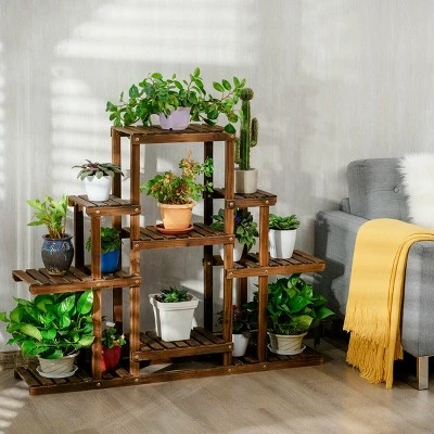 Cheap ๐ Costway 6-Tier Flower Wood Stand Plant Display Rack Multifunctional Storage Shelf ๐ 6 Cheap ๐ Costway 6-Tier Flower Wood Stand Plant Display Rack Multifunctional Storage Shelf ๐ - Image 4