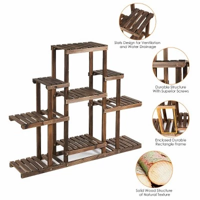 Cheap ๐ Costway 6-Tier Flower Wood Stand Plant Display Rack Multifunctional Storage Shelf ๐ 8 Cheap ๐ Costway 6-Tier Flower Wood Stand Plant Display Rack Multifunctional Storage Shelf ๐ - Image 6