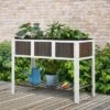 Best Sale 🌟 Outsunny 47'' Wooden Raised Garden Bed with Countryside Design Elevated Planter Box Stand with Spacious Area for Planting Open Storage Shelf 😉 -Planters Sales Store unnamed file 282