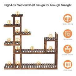 Wholesale 🔥 Costway 7-Tier Flower Wood Stand Plant Display Rack Multifunctional Storage Shelf ✔️ -Planters Sales Store unnamed file 2821