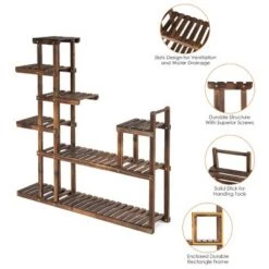 Wholesale 🔥 Costway 7-Tier Flower Wood Stand Plant Display Rack Multifunctional Storage Shelf ✔️ -Planters Sales Store unnamed file 2823