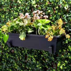 Buy 😍 Farmlyn Creek 4 Pack Wall mounted Plant Bracket, Window Flower Box Planter Brackets for Indoors & Outdoors, Black ✨
