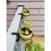 Cheap 🎉 Set of 2 4" Indoor/Outdoor Clamp-On Flower Pot Holder Ring Brackets Black Powder 🧥 Coat Finish - ACHLA Designs 👏