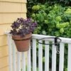 Coupon 🛒 Set of 2 8" Indoor/Outdoor Clamp-On Flower Pot Holder Ring Brackets Black Powder 🧥 Coat Finish - ACHLA Designs 🎁 -Planters Sales Store unnamed file 2871