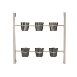 Outlet 👏 Kate & Laurel All Things Decor Wall Shelf with Planters - White 🎉