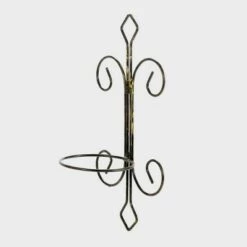Cheapest ✔️ Iron Single Pot Novelty Wall Planter With Distressed Detail Black/Gold - Ore International ✨
