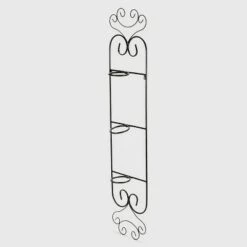 Wholesale 😉 3pc Rectangular Iron Wall Planter Black/Gold - Ore International 😉