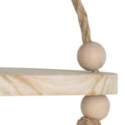 Best reviews of 🔥 Natural Jute & Wood Hanging Shelf - Foreside Home & Garden 🎁