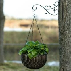 New 🌟 Gardenised Decorative Metal Wall Mounted Hook for Hanging Plants, Bracket Hanger Flower Pot Holder, 2 Pack 👍