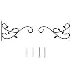 New 🌟 Gardenised Decorative Metal Wall Mounted Hook for Hanging Plants, Bracket Hanger Flower Pot Holder, 2 Pack 👍 -Planters Sales Store unnamed file 2927
