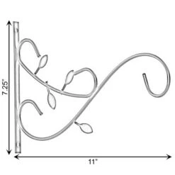 New 🌟 Gardenised Decorative Metal Wall Mounted Hook for Hanging Plants, Bracket Hanger Flower Pot Holder, 2 Pack 👍 -Planters Sales Store unnamed file 2929