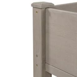 Buy ✨ Northlight 4ft Brown Wood Raised Garden Bed Planter Box with Liner 🎁 -Planters Sales Store unnamed file 297