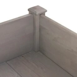 Buy ✨ Northlight 4ft Brown Wood Raised Garden Bed Planter Box with Liner 🎁 -Planters Sales Store unnamed file 298