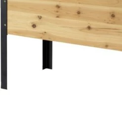 Brand new 👏 Gardenised Elevated Outdoor Raised Rectangular Planter Bed Box Solid Wood with Steel Legs, Natural 🥰 -Planters Sales Store unnamed file 2990