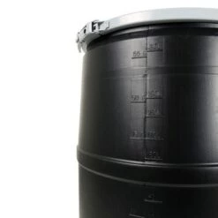 Coupon โ Hydrofarm Active Aqua DRM58T 55 Gallon Drum Hydroponic Reservoir with Pre-Drilled Holes Cover Lid and Bolt Ring Closure, Black ๐