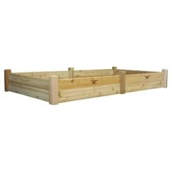 Wholesale 💯 97" x 50" x 13" Raised Rectangular Garden Bed - Gronomics Cedar Unfinished ❤️ -Planters Sales Store unnamed file 30