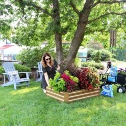 Best Pirce ✔️ Sunnydaze Decor Sunnydaze Hot Dip Galvanized Steel Raised Garden Bed for Plants, Vegetables, and Flowers - 47" L x 11.75" H - Brown ⭐ -Planters Sales Store unnamed file 302