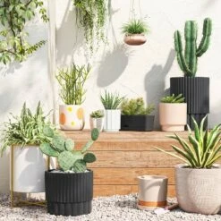Planters Sales Store 31 Outlet 🧨 Indoor/Outdoor Geared Planter Black - Project 62™ 👍