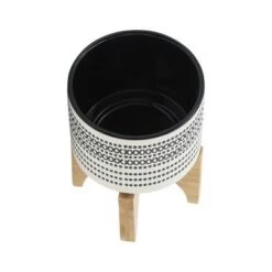 Cheapest 👍 Aztec Planter with Wood Stand - Sagebrook Home Orange 🎉 10 Cheapest 👍 Aztec Planter with Wood Stand - Sagebrook Home Orange 🎉 -Planters Sales Store unnamed file 3077