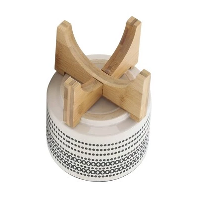 Cheapest 👍 Aztec Planter with Wood Stand - Sagebrook Home Orange 🎉 6 Cheapest 👍 Aztec Planter with Wood Stand - Sagebrook Home Orange 🎉 - Image 4