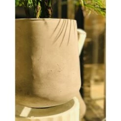 Flash Sale 👍 Kante Lightweight Outdoor Modern Footed Tulip Planter Natural Concrete Gray - Rosemead Home & Garden, Inc. 🥰 -Planters Sales Store unnamed file 3099