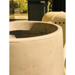 Flash Sale 👍 Kante Lightweight Outdoor Modern Footed Tulip Planter Natural Concrete Gray - Rosemead Home & Garden, Inc. 🥰 -Planters Sales Store unnamed file 3101