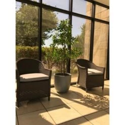 Best deal 🧨 Kante Lightweight Modern Outdoor Concrete Urn Planter Slate Gray - Rosemead Home & Garden, Inc. 🧨 -Planters Sales Store unnamed file 3120