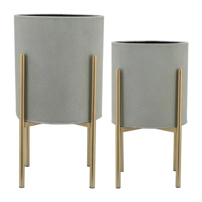 Coupon 🎉 Set of 2 Planter on Metal Stand - Sagebrook Home Black/gold ✔️ 13 Coupon 🎉 Set of 2 Planter on Metal Stand - Sagebrook Home Black/gold ✔️ - Image 11
