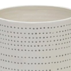 Discount 🎉 Set of 2 Ceramic Footed Planter with Dots Ivory - Sagebrook Home 🎁 -Planters Sales Store unnamed file 3149