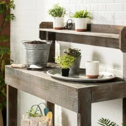 New 🎉 Hearth & Hand With Magnolia 6pc Decorative Stoneware Planter & Marker Set Sour Cream - Hearth & Hand™ with Magnolia 😍