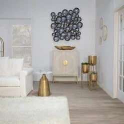 Flash Sale 🧨 Set of 3 Metal Planters on Stand - Sagebrook Home Gold 😍 -Planters Sales Store unnamed file 3168