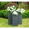 Coupon 🔔 Rosemead Home & Garden, Inc. Kante Set of 3 Lightweight Concrete Rectangular Outdoor Planter Charcoal - Rosemead Home & Garden, Inc 👍 -Planters Sales Store unnamed file 3173