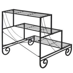 Cheapest ✨ Costway 3 Tier Outdoor Metal Plant Stand Flower Planter Garden Display Holder Shelf Rack 🥰 -Planters Sales Store unnamed file 318