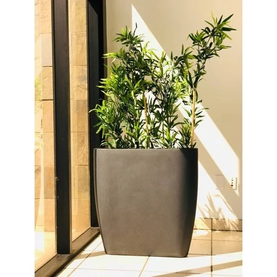 Flash Sale ๐ Kante Lightweight Modern Outdoor Concrete Oval Planter Charcoal Black - Rosemead Home & Garden, Inc. ๐ 5 Flash Sale ๐ Kante Lightweight Modern Outdoor Concrete Oval Planter Charcoal Black - Rosemead Home & Garden, Inc. ๐ - Image 3