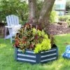 Deals ⌛ Sunnydaze Decor Sunnydaze Hexagon Raised Hot Dip Galvanized Steel Garden Bed for Plants, Vegetables, and Flowers - 40" L x 11" H - Dark Gray 👏 -Planters Sales Store unnamed file 321