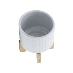 Cheap 🌟 Dotted Planter with Stand White - Sagebrook Home 💯 -Planters Sales Store unnamed file 3214