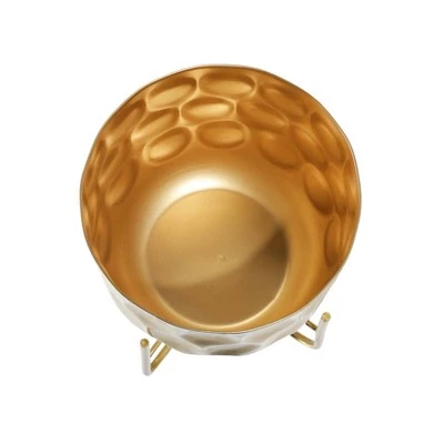 Buy 😉 Set of 2 Metal 🔨 Hammered Planter - Sagebrook Home Silver 💯 7 Buy 😉 Set of 2 Metal 🔨 Hammered Planter - Sagebrook Home Silver 💯 - Image 5