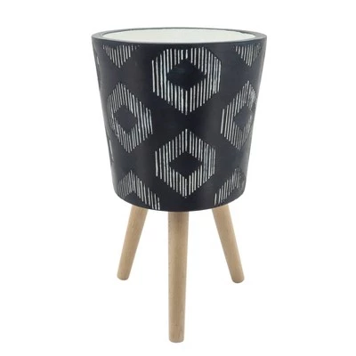 Best reviews of โจ Sagebrook Home Set of 2 Diamond Polyresin Planters with Wood Legs Gray ๐ 3 Best reviews of โจ Sagebrook Home Set of 2 Diamond Polyresin Planters with Wood Legs Gray ๐