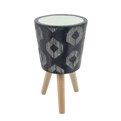 Best reviews of โจ Sagebrook Home Set of 2 Diamond Polyresin Planters with Wood Legs Gray ๐ 4 Best reviews of โจ Sagebrook Home Set of 2 Diamond Polyresin Planters with Wood Legs Gray ๐ - Image 2