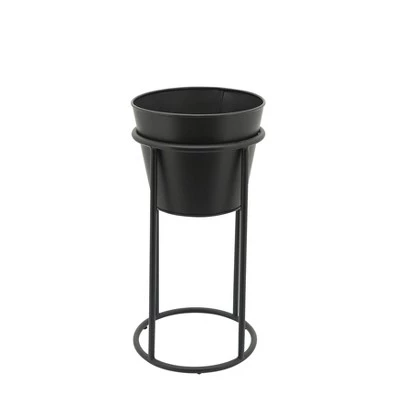 Cheapest π Sagebrook Home Set of 2 Metal Planters Black π 4 Cheapest π Sagebrook Home Set of 2 Metal Planters Black π - Image 2