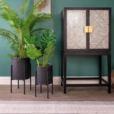 Best reviews of ๐ Sagebrook Home Set of 2 Scales Planters on Metal Stand Black/Gold โญ 5 Best reviews of ๐ Sagebrook Home Set of 2 Scales Planters on Metal Stand Black/Gold โญ - Image 3