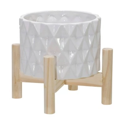 Best reviews of 🧨 Ceramic Diamond Planter with Wood Stand White - Sagebrook Home ❤️ 5 Best reviews of 🧨 Ceramic Diamond Planter with Wood Stand White - Sagebrook Home ❤️ - Image 3