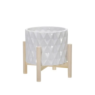 Best reviews of 🧨 Ceramic Diamond Planter with Wood Stand White - Sagebrook Home ❤️ 6 Best reviews of 🧨 Ceramic Diamond Planter with Wood Stand White - Sagebrook Home ❤️ - Image 4