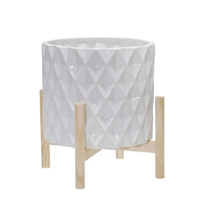 Best reviews of 🧨 Ceramic Diamond Planter with Wood Stand White - Sagebrook Home ❤️ 7 Best reviews of 🧨 Ceramic Diamond Planter with Wood Stand White - Sagebrook Home ❤️ - Image 5