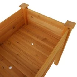 Cheap 😉 Outsunny 4' x 2' Wooden Raised Garden Bed Planter Box with Durable Build Compact Design & 3 Water Drain Holes ❤️ -Planters Sales Store unnamed file 337